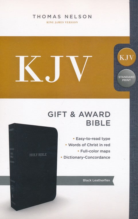 KJV Gift & Award Bible Comfort Print - Black (top, due 12/26/25)