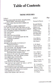 Table of Contents