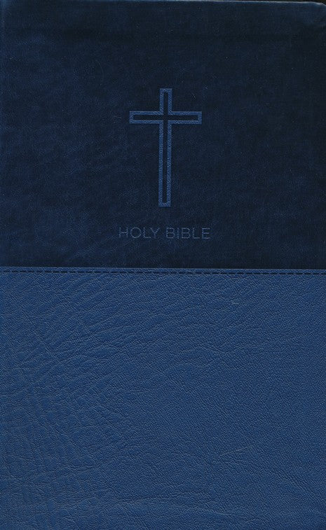 NKJV Value Thinline Bible Navy Leathersoft