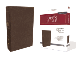 NKJV Open Bible - Brown Leathersoft