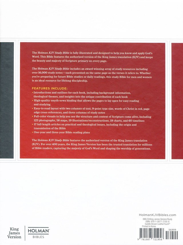 KJV Study Bible Saddle Brown LeatherTouch (Full-Color)