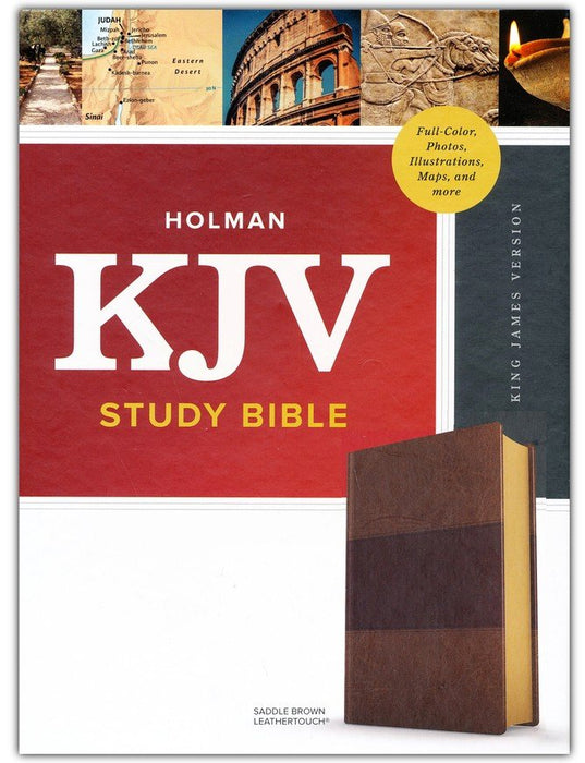 KJV Study Bible Saddle Brown LeatherTouch (Full-Color)