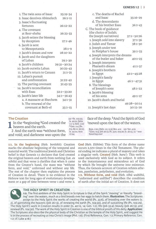 KJV Full-Color Study Bible Brown Bonded Leather Indexed