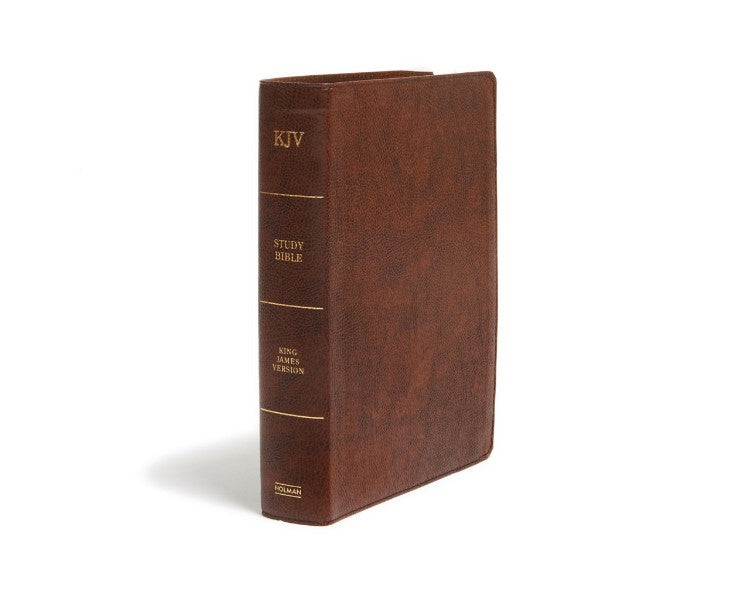 KJV Study Bible Brown Bonded Leather (Full-Color)