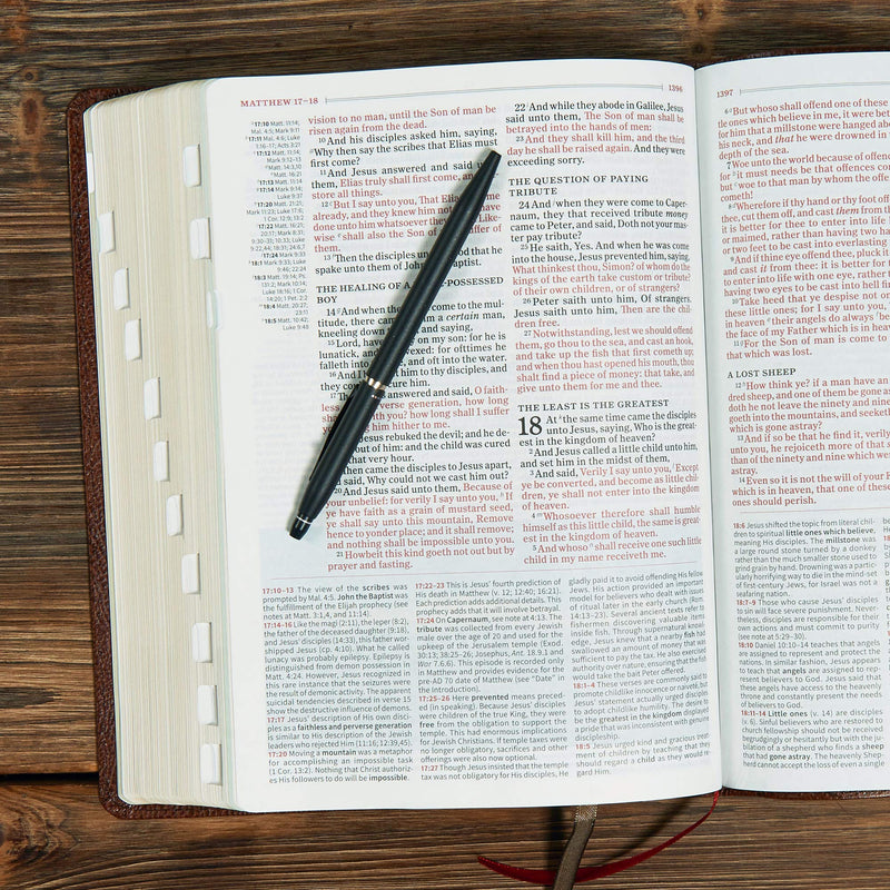 KJV Study Bible Brown Bonded Leather Indexed (Full-Color)