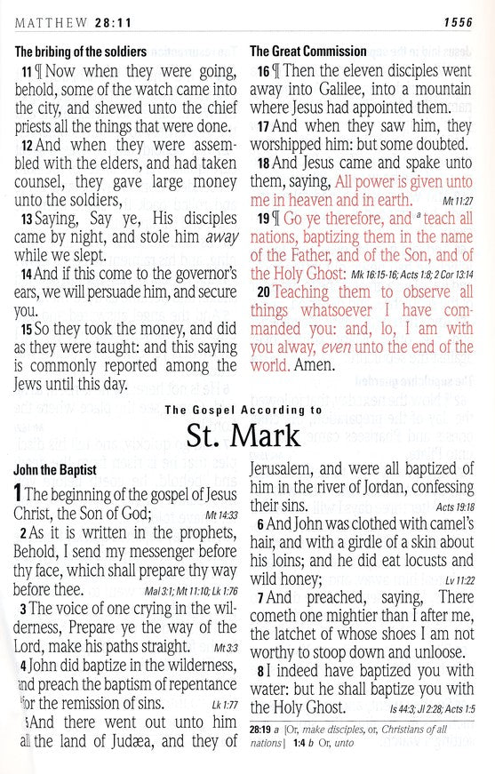 KJV Super Giant Print Reference Bible, Brown Flexisoft *