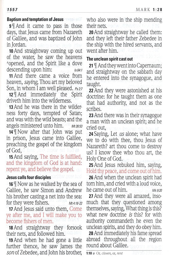 KJV Super Giant Print Reference Bible, Brown Flexisoft *