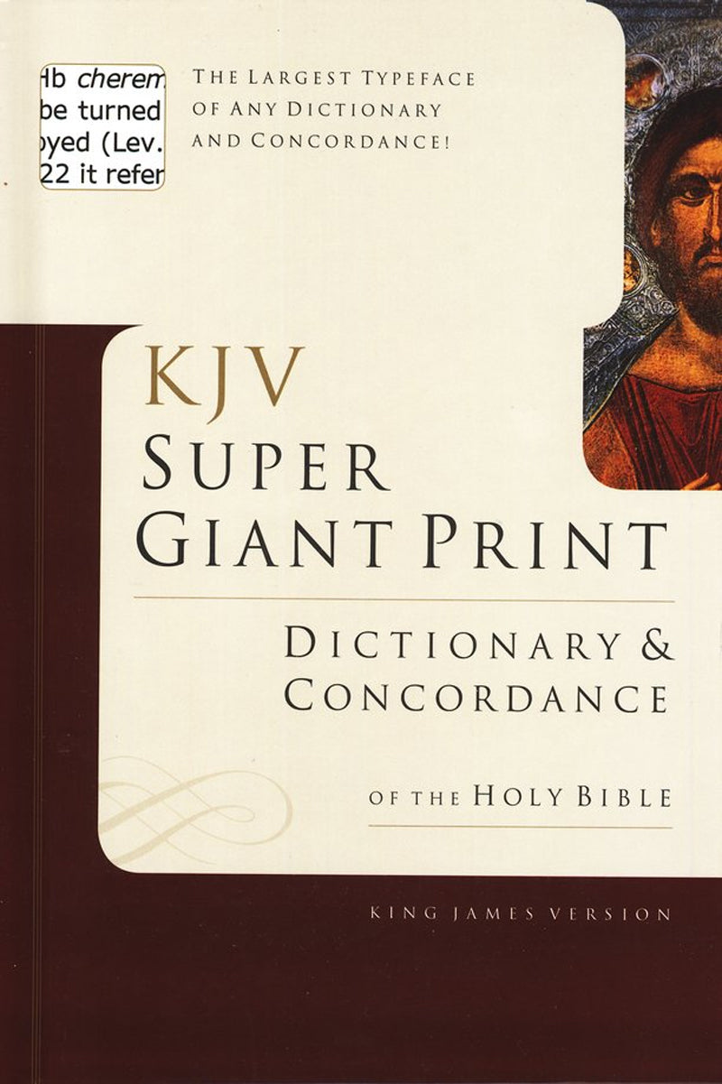 KJV Super Giant Print Dictionary & Concordance