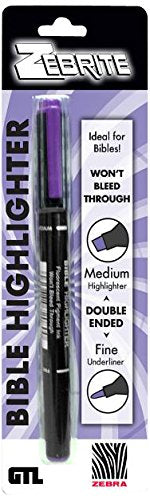 Zebrite Double-Ended Highlighter - Violet