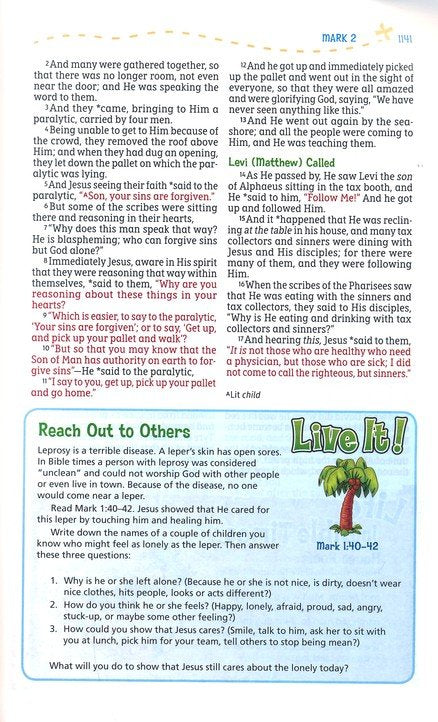 NASB Adventure Bible - Blue Leathersoft