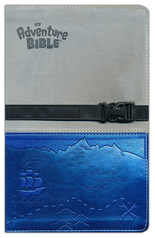 NIV Adventure Bible Gray/Blue Leathersoft