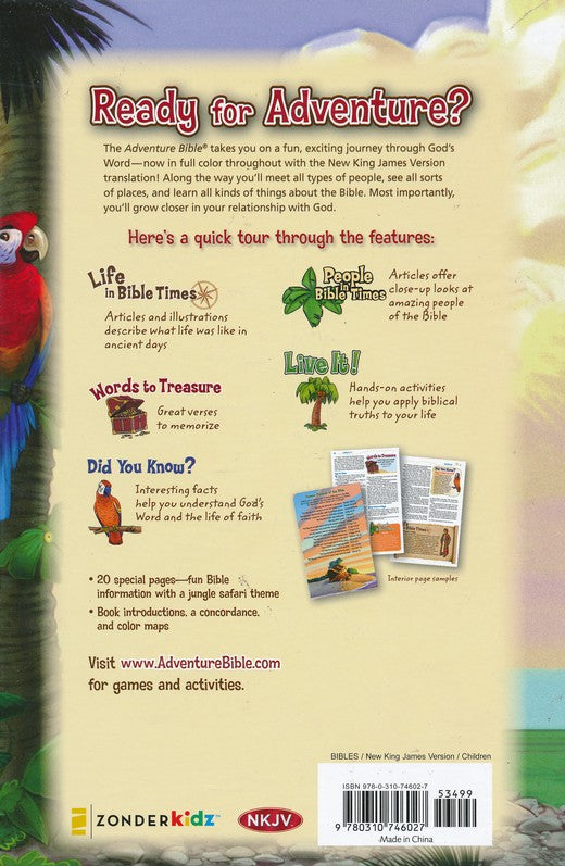 NKJV Adventure Bible - Raspberry DuoTone