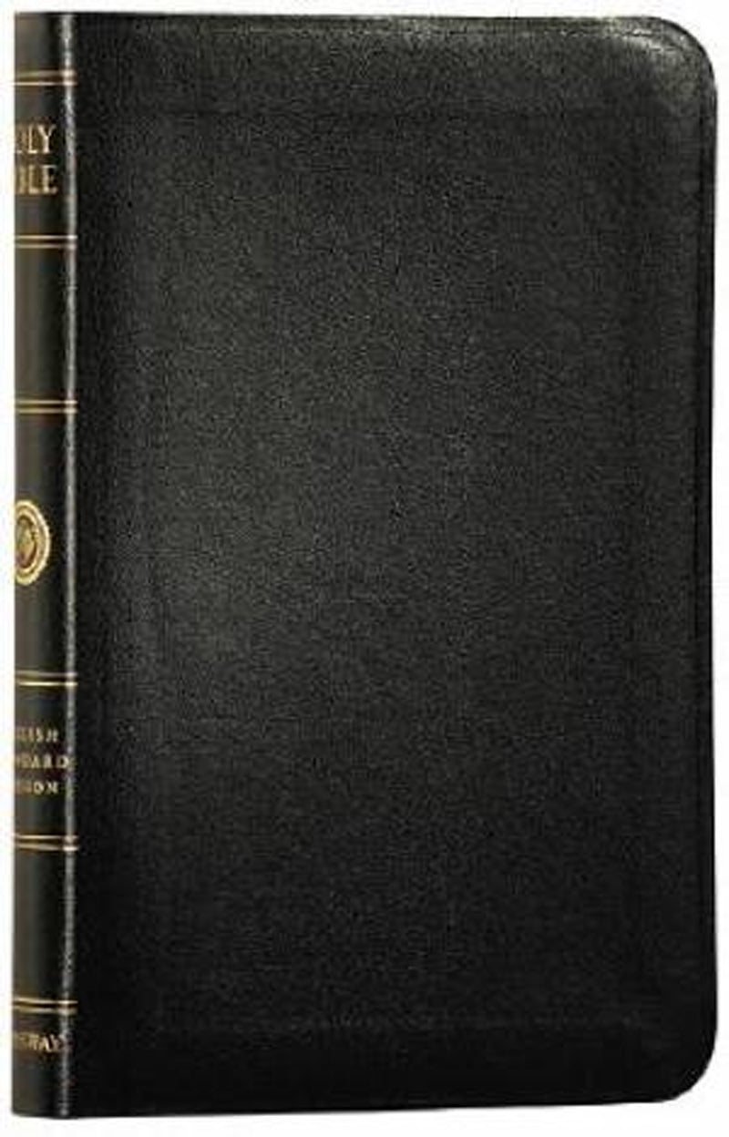 ESV Thinline Bible Black Bonded Leather *