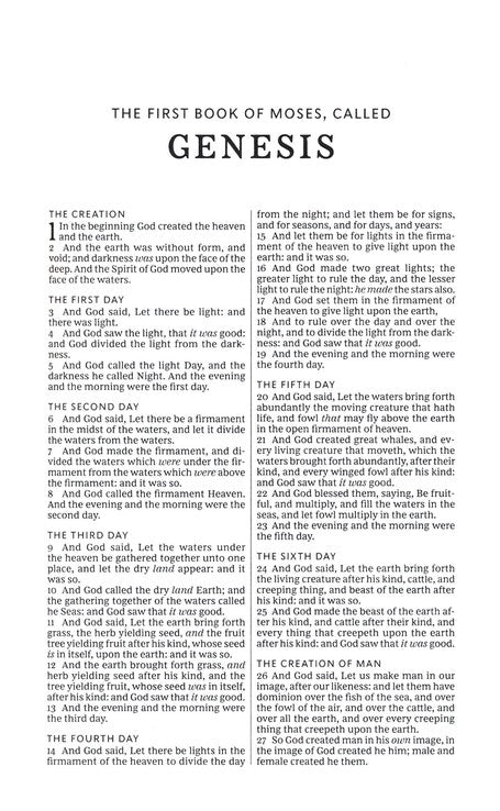 KJV Thinline Bible Black Leathersoft