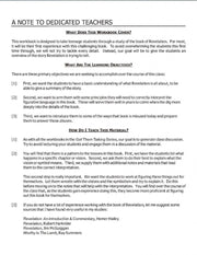 Note To Dedicated Teachers