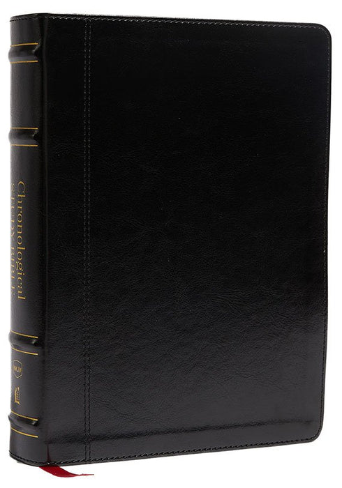 NKJV Chronological Study Bible Black LeatherSoft
