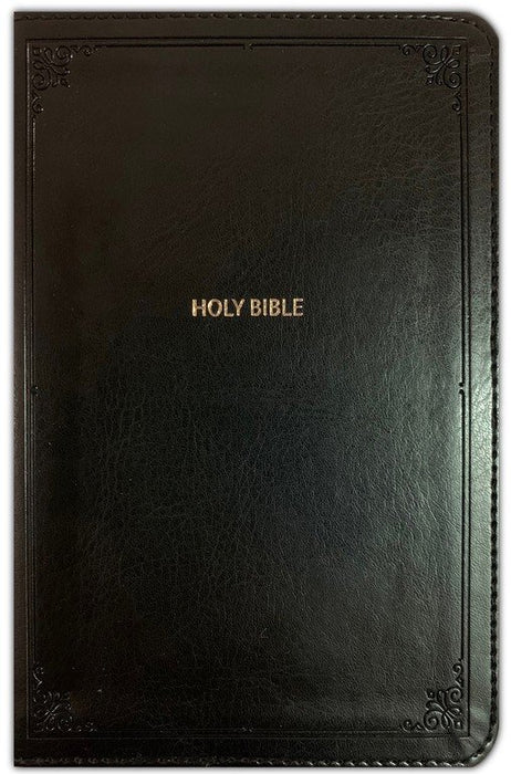 NKJV Personal Size Large Print Reference Bible, Black Leathersoft