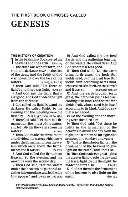 NKJV Personal Size Large Print End-of-Verse Reference Bible, Pink Leathersoft