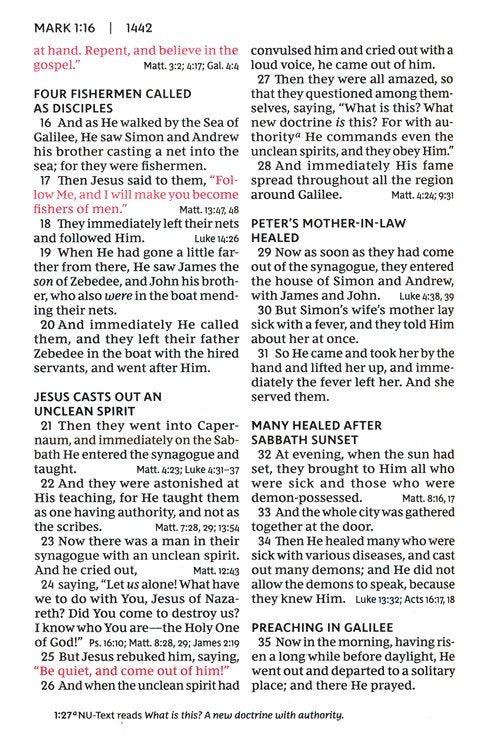 NKJV Personal Size Large Print End-of-Verse Reference Bible, Black Leathersoft