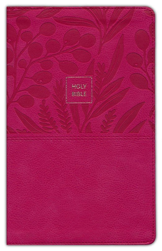 NKJV Personal Size Large Print End-of-Verse Reference Bible, Pink Leathersoft, Indexed
