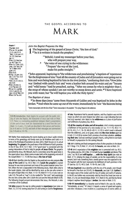 ESV Study Bible Personal Size - Black Genuine Leather