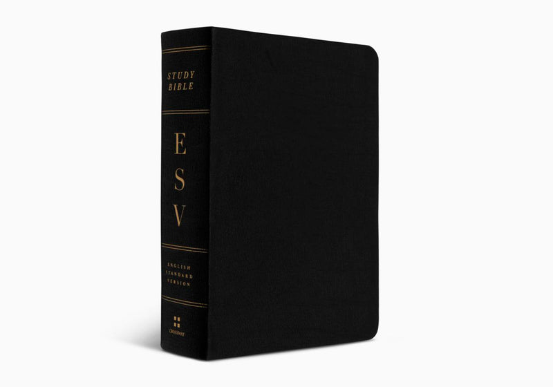 ESV Study Bible Personal Size - Black Genuine Leather