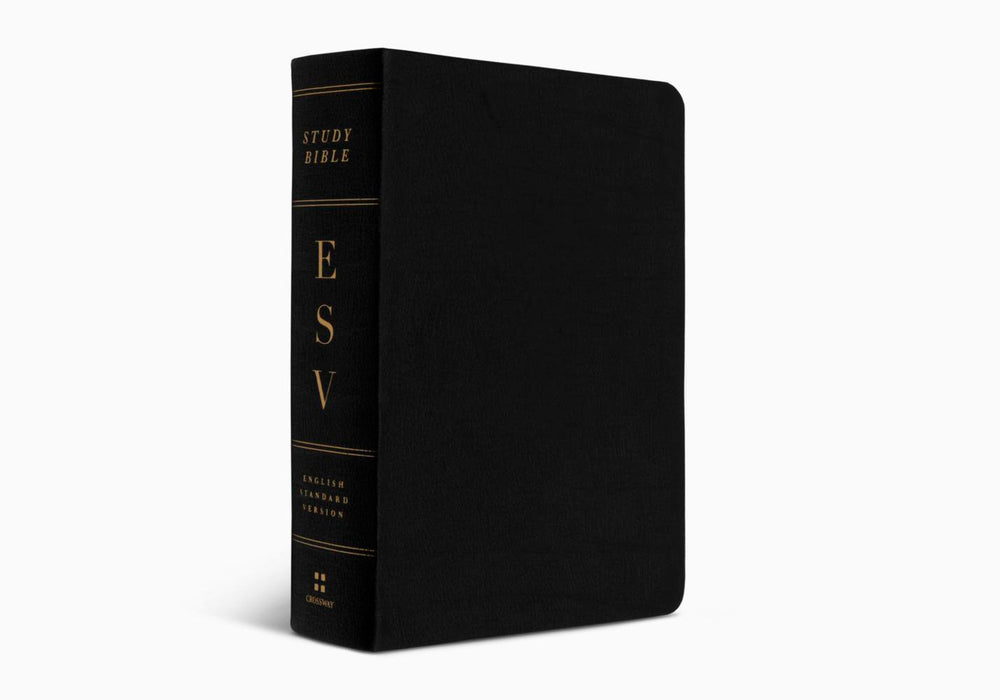 ESV Study Bible Personal Size - Black Genuine *