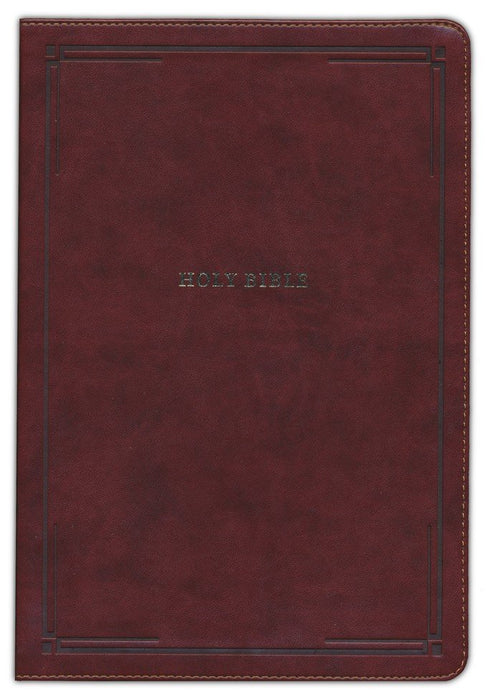 NKJV Super Giant Print Reference Bible, Brown Leathersoft