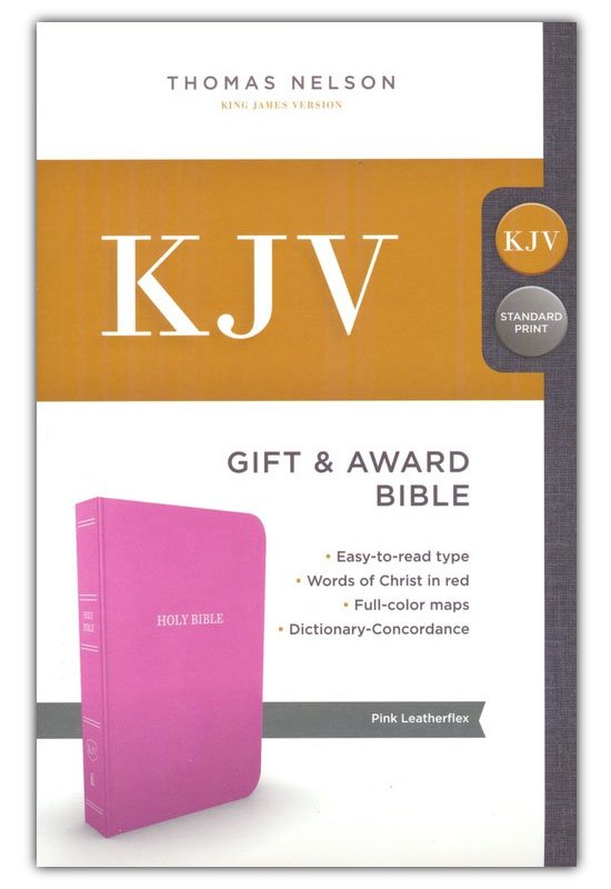 KJV Gift & Award Bible Comfort Print - Pink