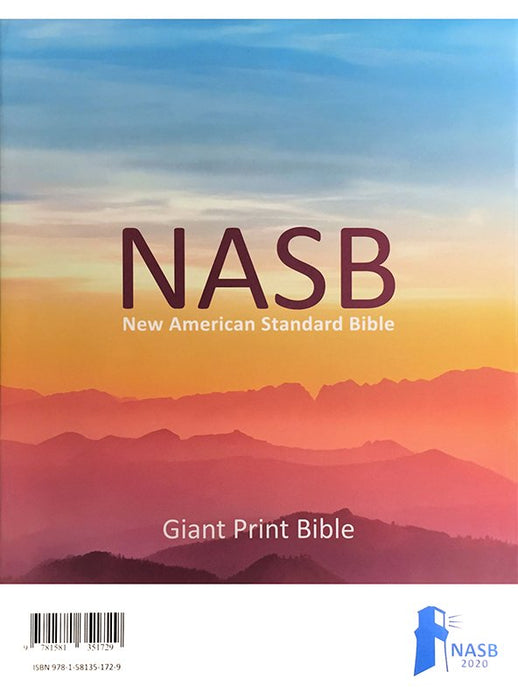 NASB 2020 Giant Print Bible Brown Leathertex