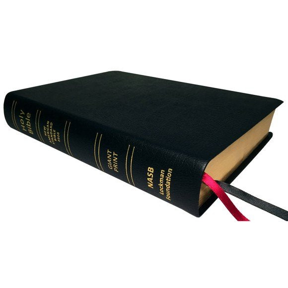 NASB 2020 Giant Print Bible Black Genuine Leather