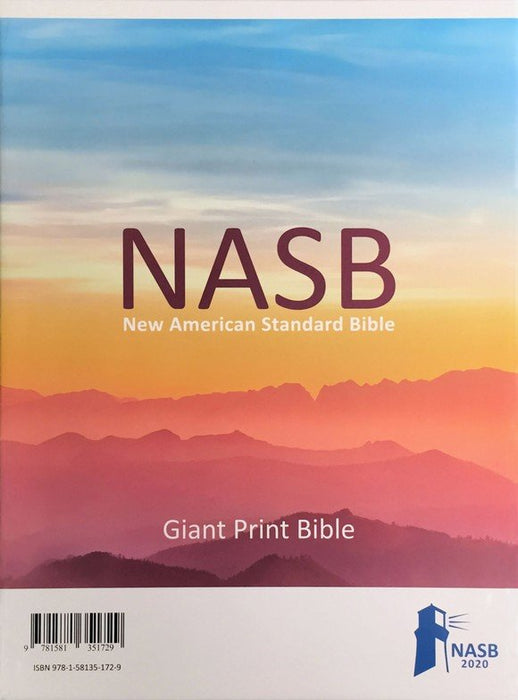 NASB 2020 Giant Print Bible Black Genuine Leather