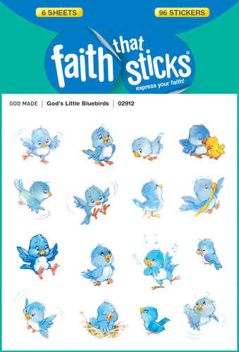God's Little Bluebirds Stickers