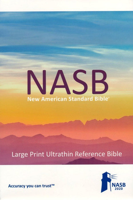 NASB 2020 Large Print Ultrathin Reference Bible Blue Leathertex