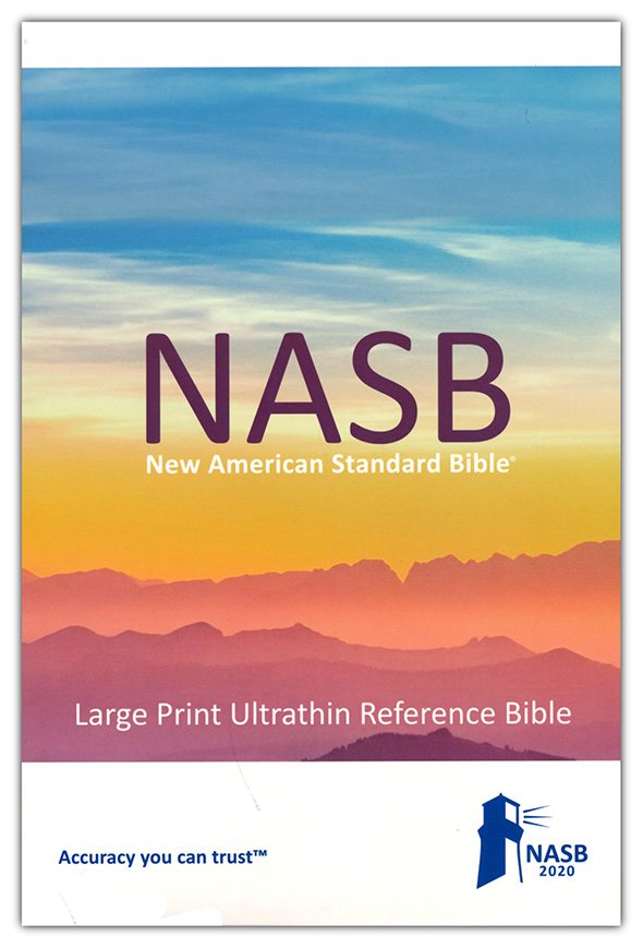 NASB 2020 Large Print Ultrathin Reference Bible Brown Leathertex