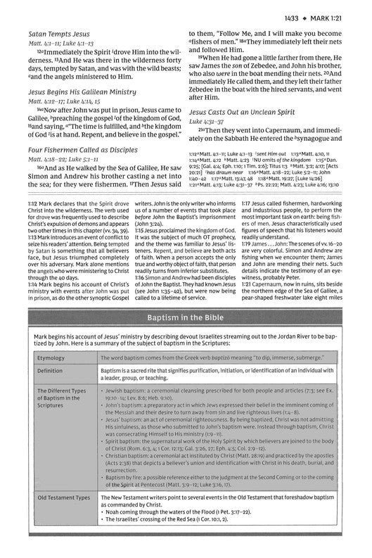 NKJV Study Bible Mahogany Leathersoft Indexed