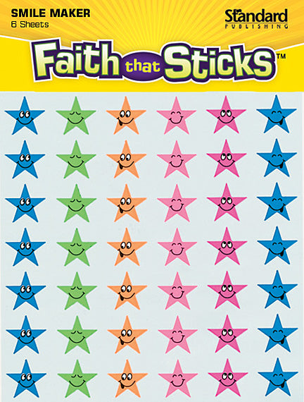 Star Smile Faces Stickers