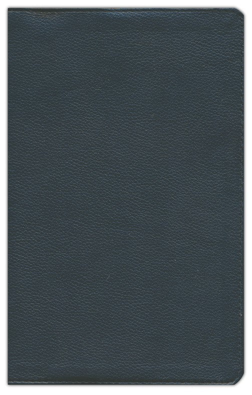 NKJV Single Column Reference Bible Black Genuine Leather