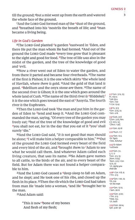 NKJV Single Column Reference Bible Black Genuine Leather