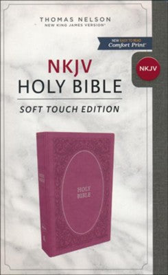 NKJV Bible Soft Touch Edition Pink Leathersoft *