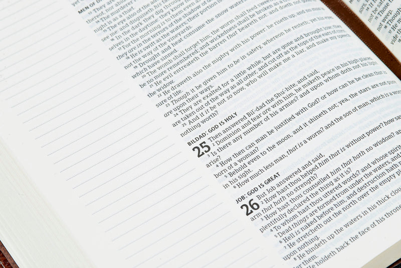KJV Notetaking Bible Black/Brown Bonded Leather
