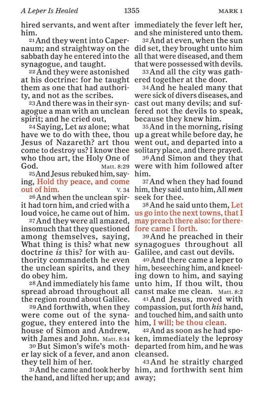 KJV Giant Print Reference Bible Black Genuine Leather Indexed