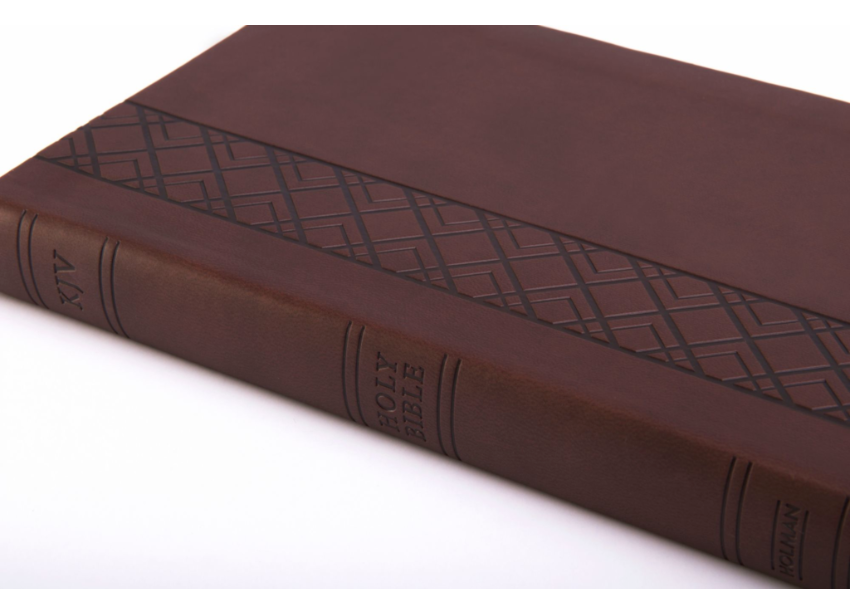KJV Ultrathin Reference Bible Brown LeatherTouch