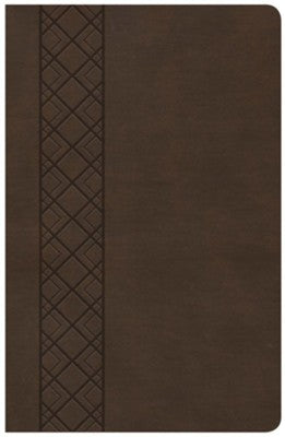 KJV Ultrathin Reference Bible Brown LeatherTouch