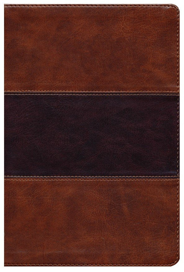 KJV Giant Print Reference Bible, Saddlebrown Leathertouch
