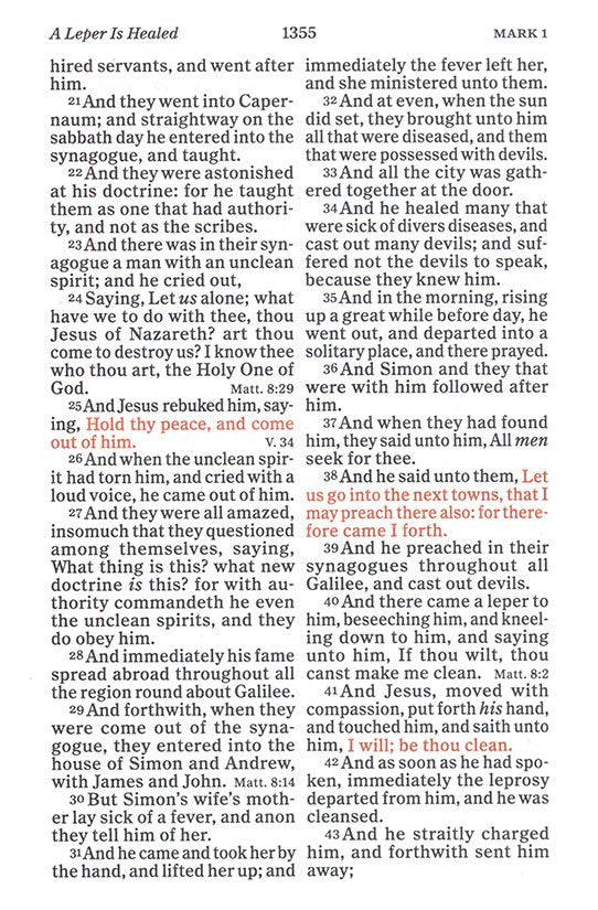 KJV Giant Print Reference Bible, Saddlebrown Leathertouch