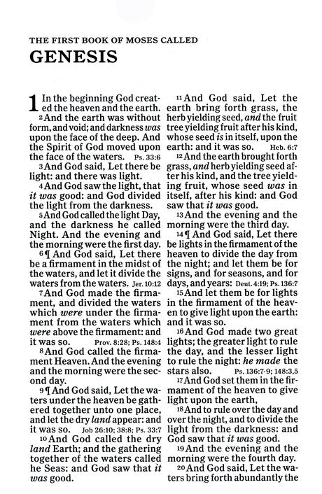 KJV Large Print Personal Size Reference Bible, Black LeatherTouch