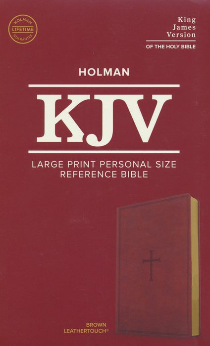 KJV Large Print Personal Size Reference Bible, Brown LeatherTouch Indexed