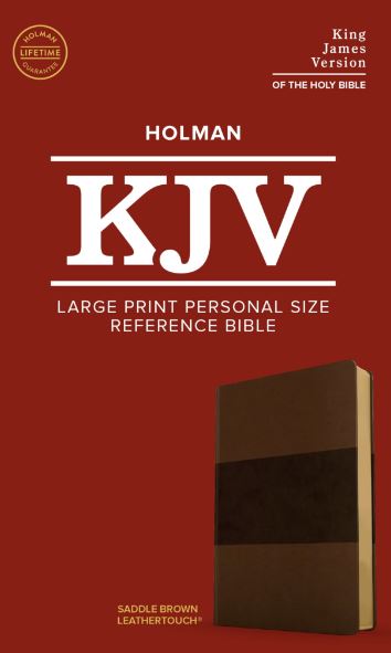 KJV Large Print Personal Size Reference Bible, Saddle Brown LeatherTouch