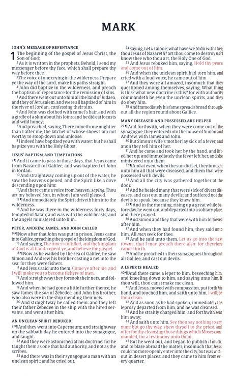 KJV Deluxe Gift Bible Brown Leathersoft